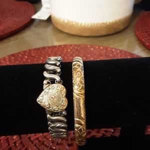 VINTAGE/VICTORIAN  SWEATHEART & BANGLE BRACELET